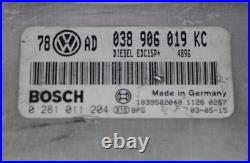 038906019kc Dispositif de commande 0281011204 Bosch VW Seat Skoda Audi 1.9 TDI? Respondant Off